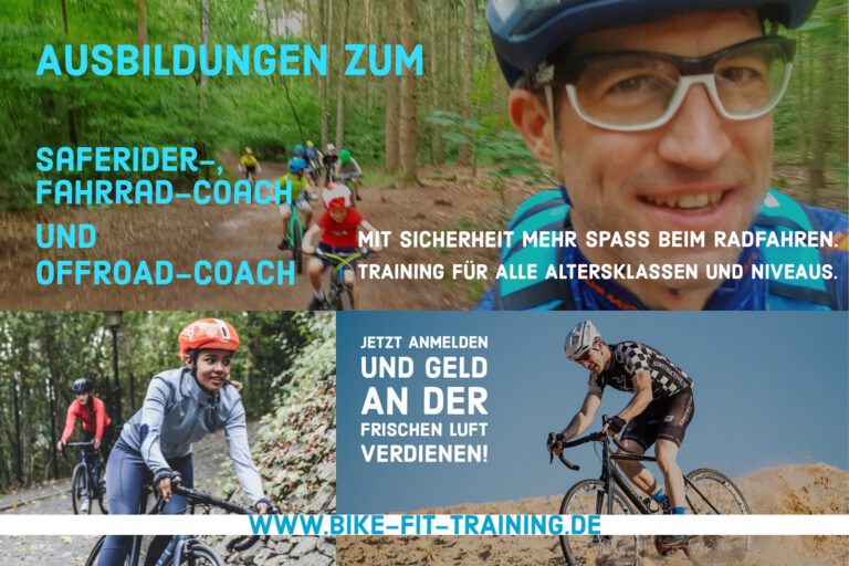 Ausbildungslehrgänge zum BIKE-FIT „SafeRider-Coach“, „Fahrrad-Coach ...