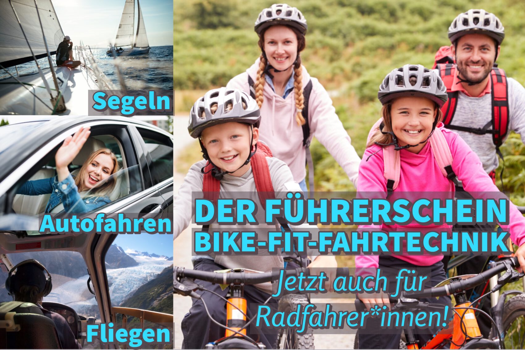 Bike Fit Fitness und Fahrtechniktraining mit dem Fahrrad fur alle Altersklassen Mit Sicherheit mehr SpaB beim Radfahren